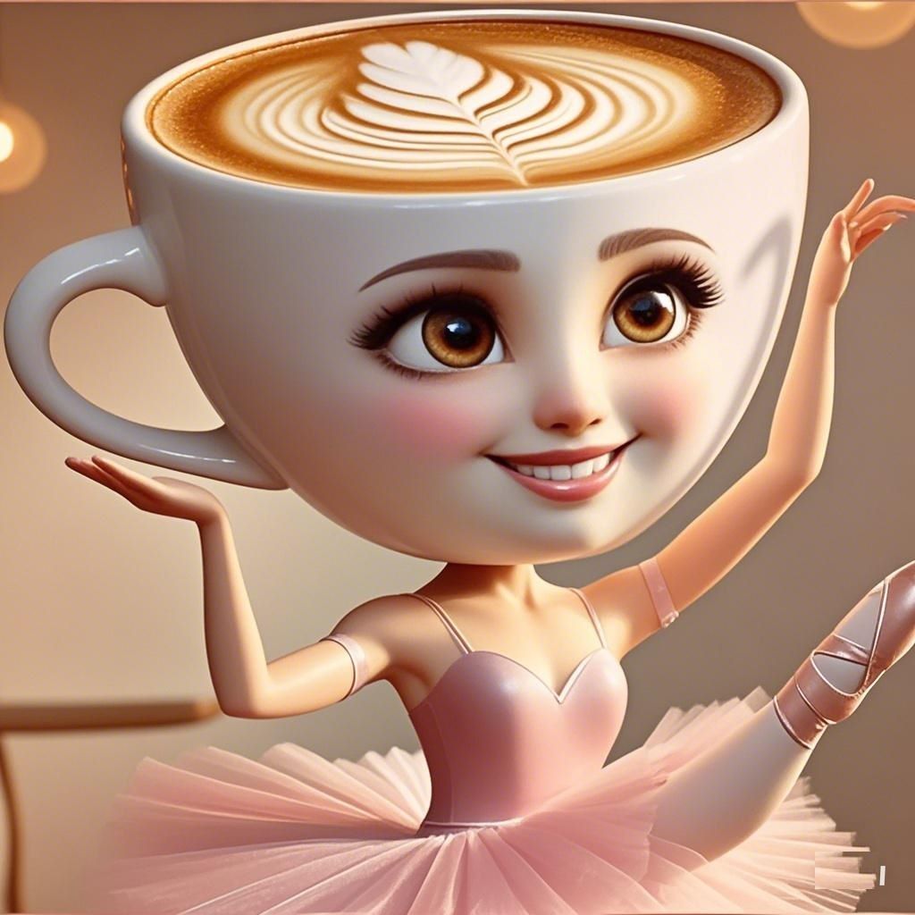 Ballerina Cappuccina - Italian Brainrot Dancing Coffee Cup