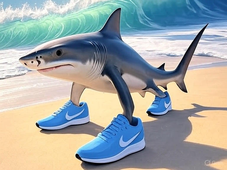 Tralalero Tralala - Italian Brainrot Shark with Nike Shoes